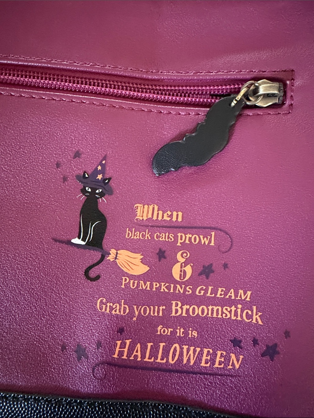 Vendula Purple (Maroon) Haunted House Crossbody Bag - Picture 6 of 15